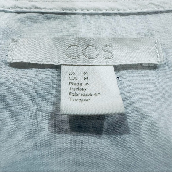 COS Oversized Lightweight Cotton Tunic / White / Size M - Picture 3 of 8